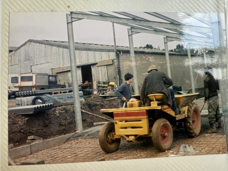 Robin building the current cheese dairy