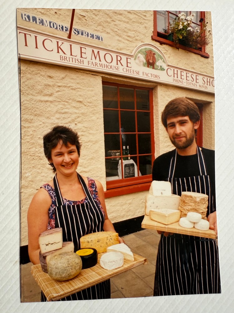 Sarie outside her shop